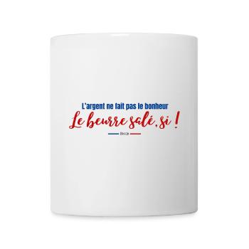 Proverbe beurre salé - Breizh - Bretagne - Humour - Mug blanc - blanc - Devant