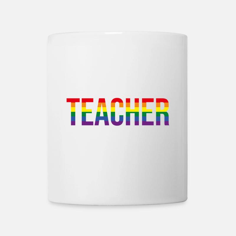 Enseignant(e) LGBT+ - Mug blanc - blanc