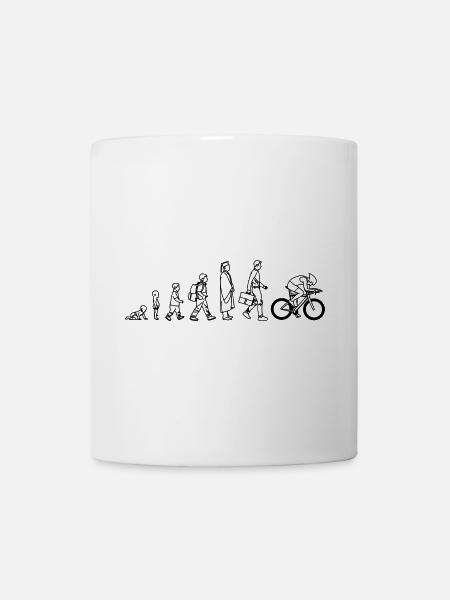 Entwicklung eines Radfahrers - Tasse - Weiß