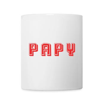 PAPY. FÊTE DES PÈRES. BONNE FÊTE PAPY. JE T'AIME. - Mug blanc - blanc - Devant