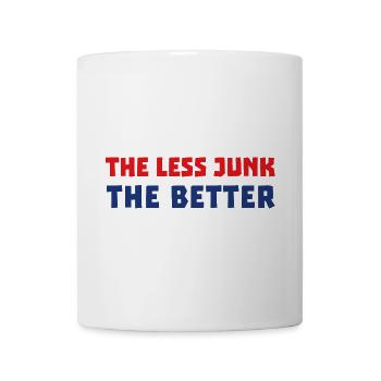 MOINS IL Y A DE DÉCHETS, MIEUX C’EST - Mug blanc - blanc - Devant