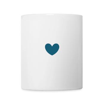 blue heart with arrow Valentine's Day gift - Mug - white - Front
