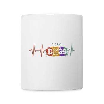 Team Dogs Heartbeat Pulse Icon Dog Dogs Icon - Mug - white - Front
