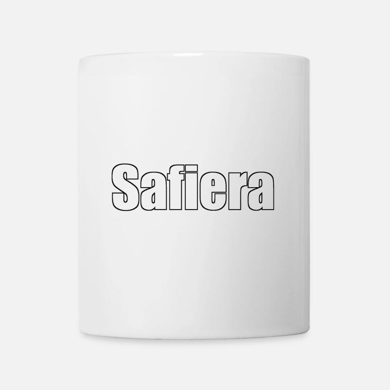 Safiera - (Nom humain) - Mug blanc - blanc