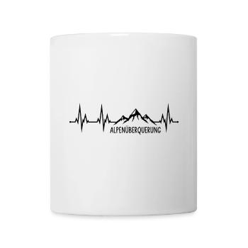 Alpenüberquerung Herzschlag - Tasse - Weiß - Vorne