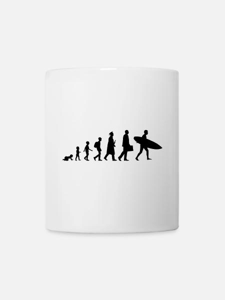 Entwicklung eines Surfers - Tasse - Weiß