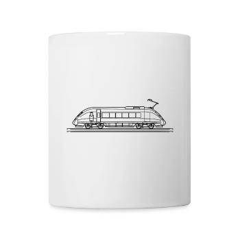 Zug Skizze - Tasse - Weiß - Vorne