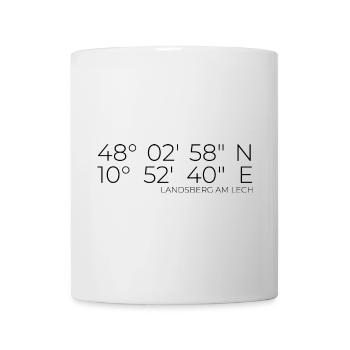 Coordinates Landsberg am Lech - Mug - white - Front