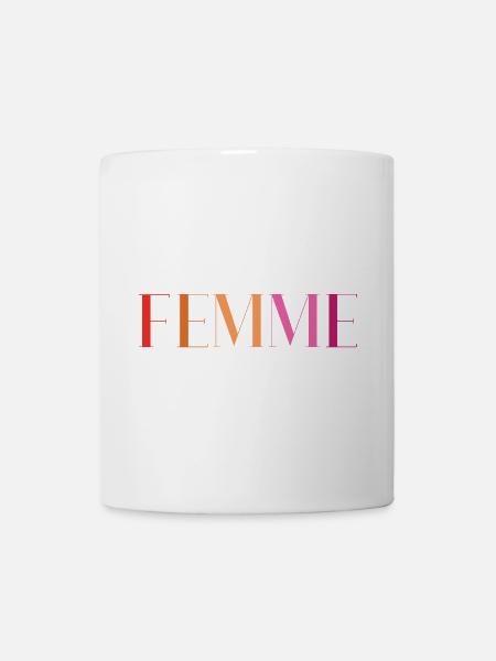 LGBT Pride Month - Lesbian Love. Femme - Mug - white