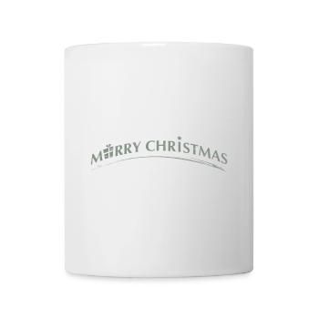 merry Christmas Schriftzug mit Symbolen - Tasse - Weiß - Vorne