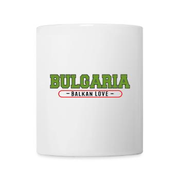 Bulgaria Balkan Liebe Emblem - Tasse - Weiß - Vorne