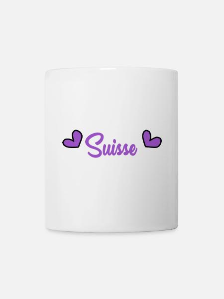 SUISSE. HUMOUR. PAYS. DRAPEAU. GENEVE - Mug blanc - blanc