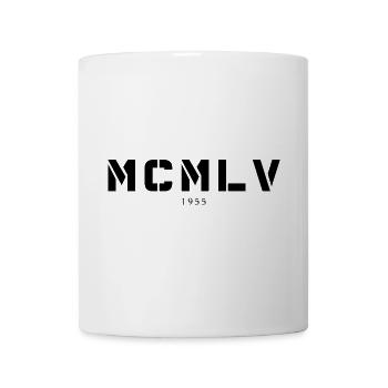 Année de naissance en chiffres romains Fabriqué en 1955 - Mug blanc - blanc - Devant