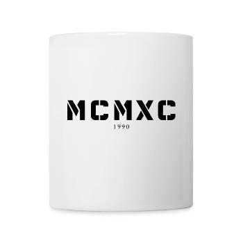 Roman numeral year of birth Made in 1990 - Mug - white - Front