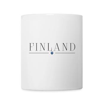 J’aime l’Estonie, T-shirt design de style élégance - Mug blanc - blanc - Devant