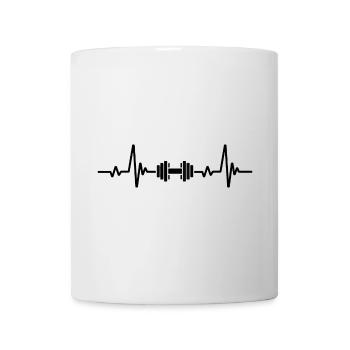 Gewichtheben Herzschlag - Tasse - Weiß - Vorne