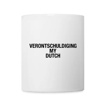 SORRY MY DUTCH Language - Tasse - Weiß - Vorne