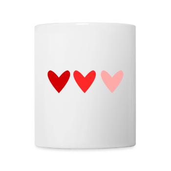 HERZ. WEIHNACHTEN. PAAR. VALENTINSTAG. GERADE VERHEIRATET. - Tasse - Weiß - Vorne