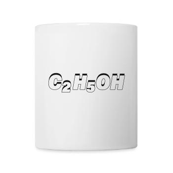 C2H5OH - Tasse - Weiß - Vorne