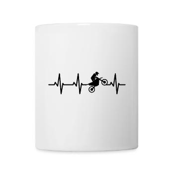 Motocross Rider ECG - Mug - white - Front