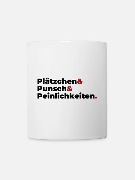 Plätzchen Punsch Peinlichkeiten - Tasse - Weiß