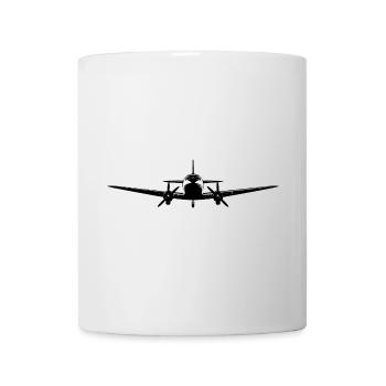 Dessin d’avion à réaction - Mug blanc - blanc - Devant