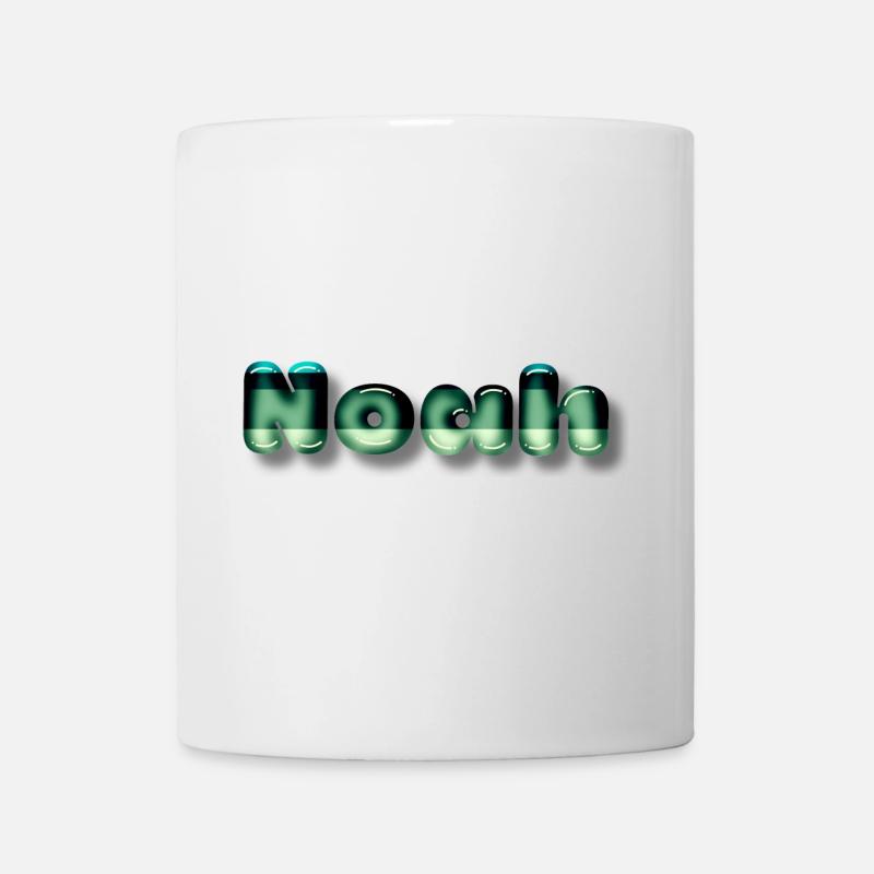Noah prénom garçon kawaii - Mug blanc - blanc