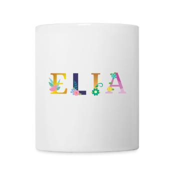 ELIA Name Adorned with Flowers - Mug - white - Front