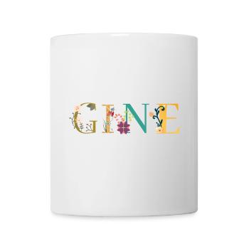 GINE Name Adorned with Flowers - Mug - white - Front