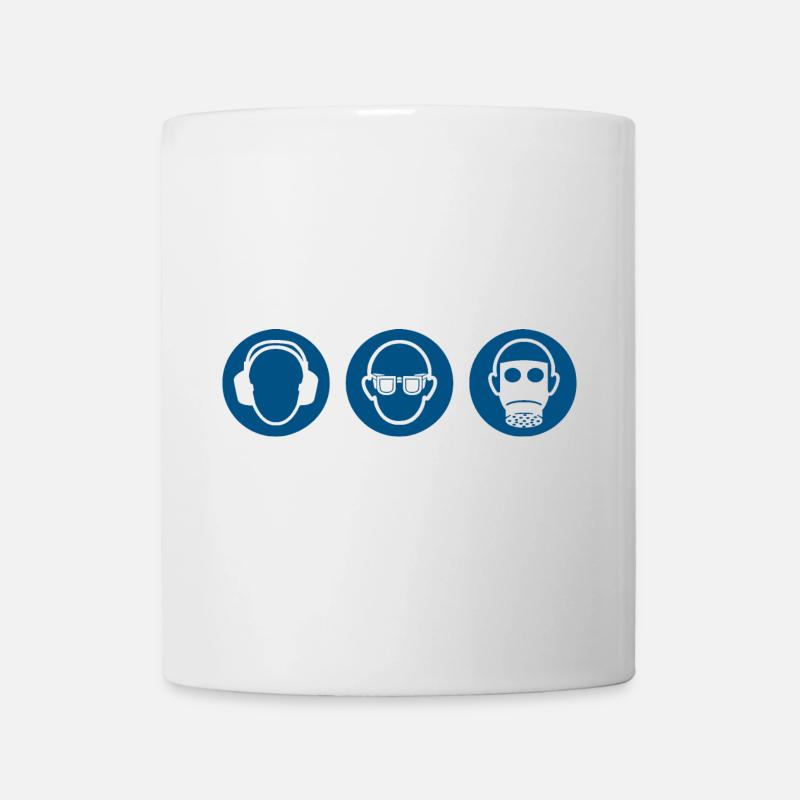 Three monkeys - hear, see, say nothing - Mug - white