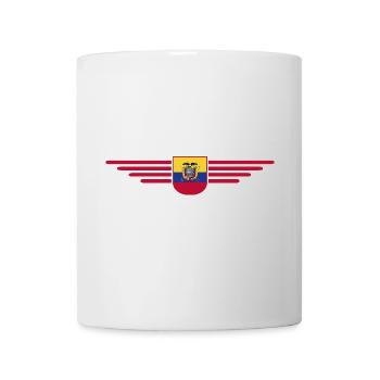 Ecuador Fans T-Shirt Design - Tasse - Weiß - Vorne