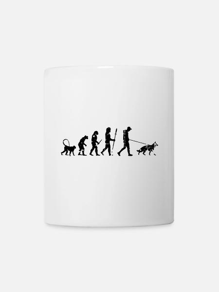 Deutscher Schäferhund Evolution - Tasse - Weiß
