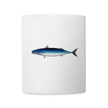 Natural mackerel for anglers in Scandinavia, Norway - Mug - white - Front
