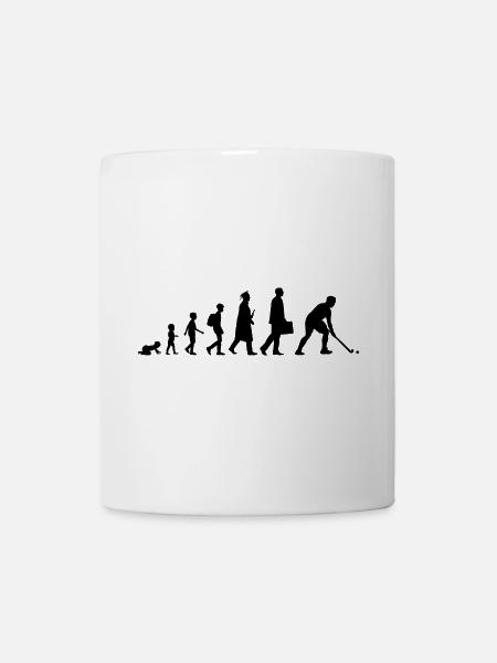 Entwicklung des Feldhockeys - Tasse - Weiß