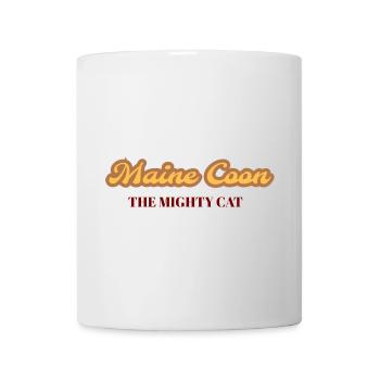 Maine Coon - The mighty Cat - Mug blanc - blanc - Devant