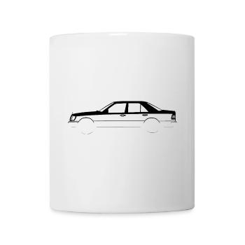W124 Auto Oldtimer Vintage Deutsch German Retro - Tasse - Weiß - Vorne