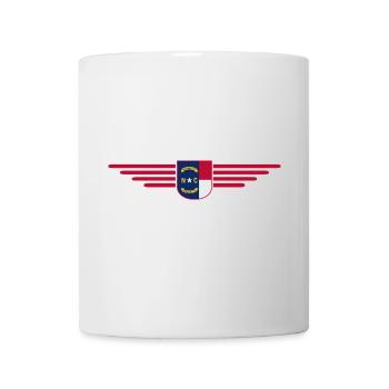 North Carolina Fan T-Shirt – Stylisch & Einzigarti - Tasse - Weiß - Vorne