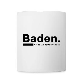 Baden coordinates Aargau Aargauer Aargauerin - Mug - white - Front