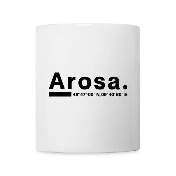 Coordonnées Arosa Grisons Aroser Aroserin - Mug blanc - blanc - Devant