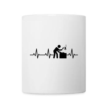 Fleischer Strichfigures Heart Line - Mug - white - Front