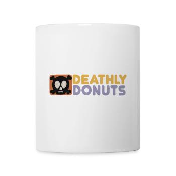 Deathly Donuts Totenkopf PopArt - Tasse - Weiß - Vorne