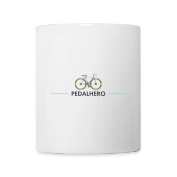 pedalhero radfahrer spruch bike mtb fahrrad - Tasse - Weiß - Vorne