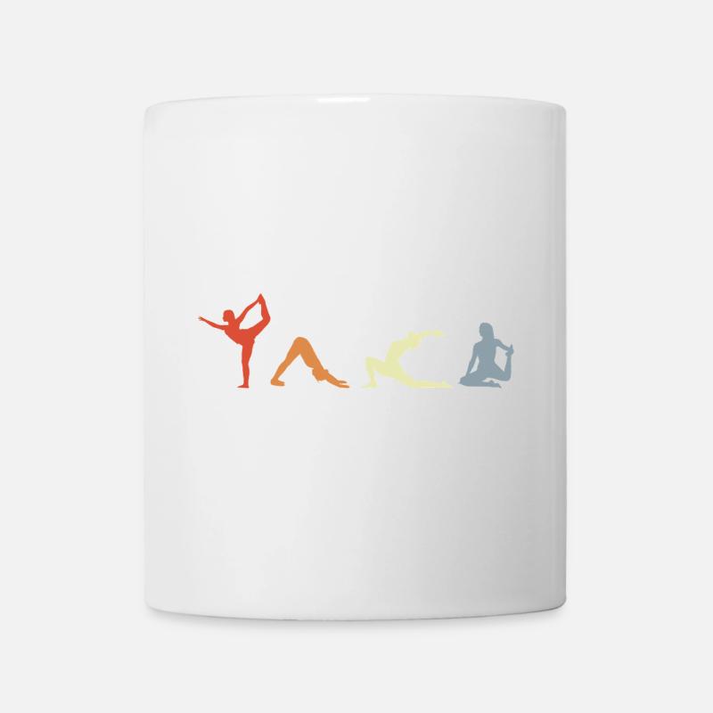 Yogini Stellungen - Tasse - Weiß