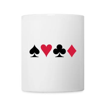 Poker - Jeu de cartes - Mug blanc - blanc - Devant