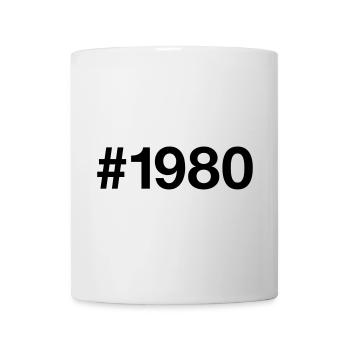 1980 Jahrgang 46 Jahre alt 46. Geburtstag - Tasse - Weiß - Vorne