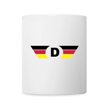 deutschland flagge / Symbol top - Tasse - Weiß - Vorne