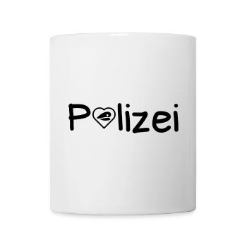 Polizei Liebe Polizist Polizisten Cops Geschenk - Tasse - Weiß - Vorne