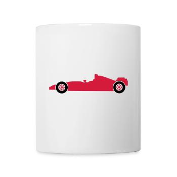 rennwagen rennen auto - Tasse - Weiß - Vorne