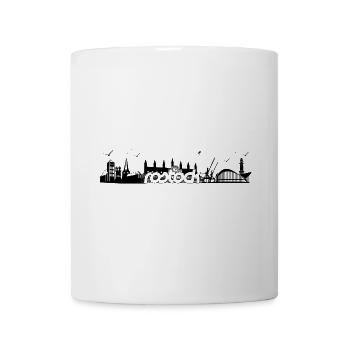 Silhouette de Rostock - design - Mug blanc - blanc - Devant