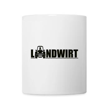 landwirt traktor beruf - Tasse - Weiß - Vorne
